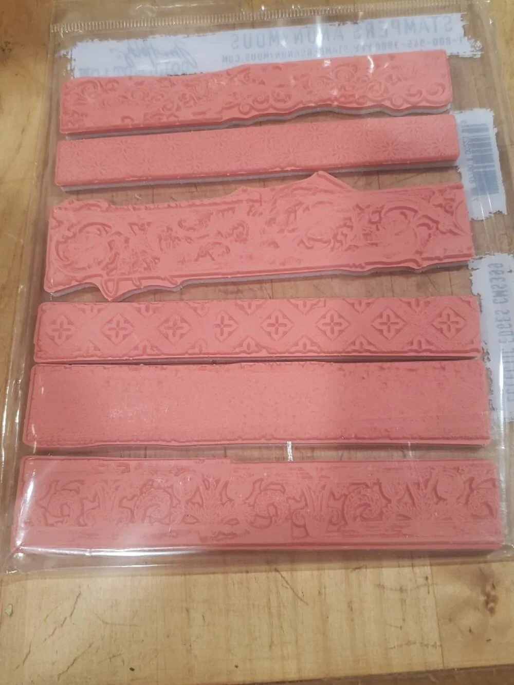 Tim Holtz Stampers Anonymous Cling Stamps Eclectic Edges 7 x 8.5 